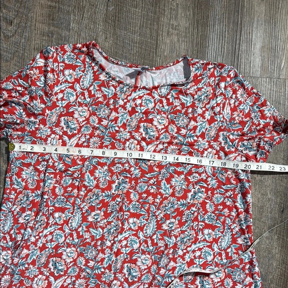 Old Navy Women’s Dress in Red and White Floral - Picture 5 of 7